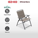 AZKO Soleil Lucky Kursi Teras Lipat Textiline - Hitam/Cokelat