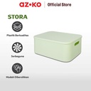 AZKO Stora 36.5x26x16 Cm Kotak Penyimpanan Dengan Tutup - Hijau