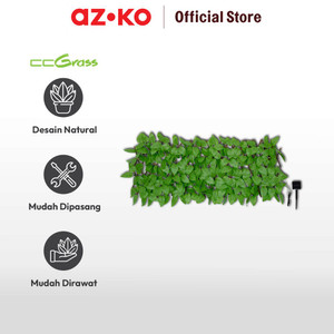 AZKO Cc Grass 30x180 Cm Tanaman Pagar Artifisial Rose Leaves Led