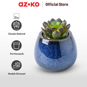 AZKO Arthome Iris Etsuko Tanaman Artifisial Sukulen