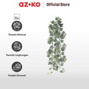 AZKO Arthome Tanaman Artifisial Garland Potato Leaf - Hijau/Putih