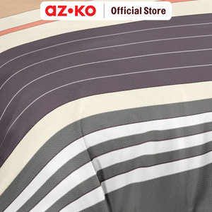 AZKO Sleeplite 160X200 cm Set 5 Pcs Seprai Queen Polyester Stripe Cider