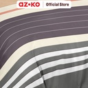 AZKO Sleeplite 160X200 cm Set 5 Pcs Seprai Queen Polyester Stripe Cider