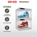 AZKO Stora Kotak Sepatu 2 Tingkat Dengan Automatic Opened & Lampu Led
