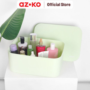 AZKO Stora 36.5x26x16 Cm Kotak Penyimpanan Dengan Tutup - Hijau