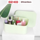 AZKO Stora 36.5x26x16 Cm Kotak Penyimpanan Dengan Tutup - Hijau