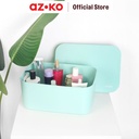 AZKO Stora 36.5x26x16 Cm Kotak Penyimpanan Dengan Tutup - Biru