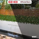 AZKO Cc Grass 30x180 Cm Tanaman Pagar Artifisial Rose Leaves Led