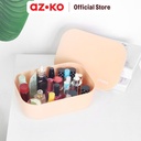 AZKO Stora 26x18x8 Cm Kotak Penyimpanan Dengan Tutup - Oranye