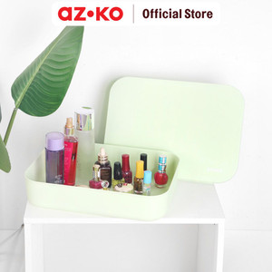 AZKO Stora 36.5x26x8 Cm Kotak Penyimpanan Dengan Tutup - Hijau