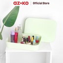 AZKO Stora 36.5x26x8 Cm Kotak Penyimpanan Dengan Tutup - Hijau