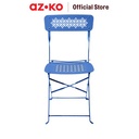 AZKO Soleil Lucia Bistro Set Kursi & Meja Lipat Teras - Biru