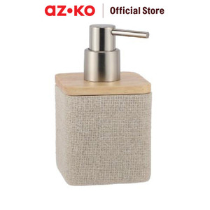 AZKO Stora 8.1x8.1x14.2Cm Dispenser Sabun Cair Pump Polyresin Beige
