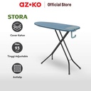 AZKO Stora 122X38X93 cm Meja Setrika Lipat Dengan Pengait - Biru