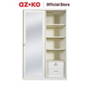 AZKO Masterspace 122X55X195 Cm Lemari Pakaian 2 Pintu Geser - Putih