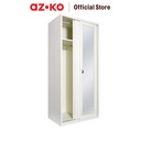 AZKO Masterspace 90X55X195 cm Lemari Pakaian 2 Pintu Geser - Putih