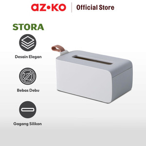 AZKO Stora 22.5x11.5x11 Cm Kotak Tisu - Putih