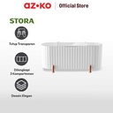 AZKO Stora 21.4x8.6x9.1 Cm Kotak Penyimpanan Kapas - Putih