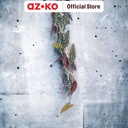 AZKO Arthome Tanaman Artifisial Garland Taro Leaf - Hijau/Ungu