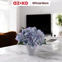 AZKO Arthome Bunga Artifisial Hydrangea Dengan Pot Pastel