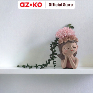 AZKO Arthome Tanaman Artifisial Sukulen Dengan Pot Dream