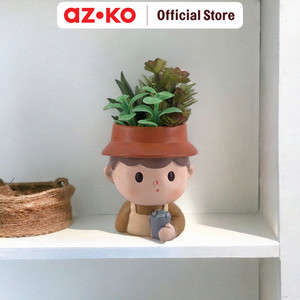 AZKO Arthome Tanaman Artifisial Sukulen Dengan Pot Drink