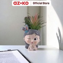 AZKO Arthome Tanaman Artifisial Sukulen Dengan Pot Anima Wink