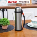 AZKO Kris Termos Vacuum Flask Odf Tempat Minum Vacuum Flask Wadah Air Minum Panas Perlengkapan Minum Water Bottle - Silver