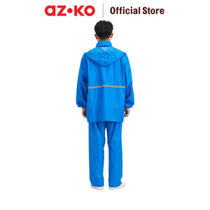 AZKO Otto Klasse Ukuran Xxxl Jas Hujan Dengan Reflector Pvc - Biru