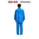 AZKO Otto Klasse Ukuran Xxxl Jas Hujan Dengan Reflector Pvc - Biru