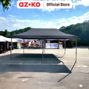 AZKO Soleil 3X6 mtr Tenda Gazebo Lipat V2 - Hitam