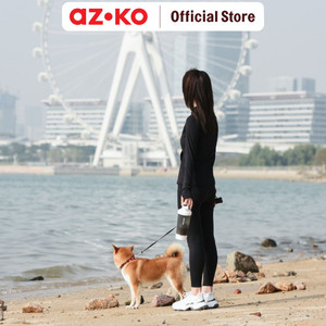 AZKO Paws N Tail Botol Minum Hewan Travel 4 In 1 - Abu-Abu
