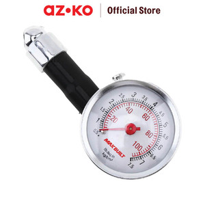 AZKO Maxbuilt Alat Ukur Manual Tekanan Ban - Hitam