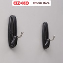 AZKO Stora Set 2 Pcs Gantungan Dinding Permanen - Hitam