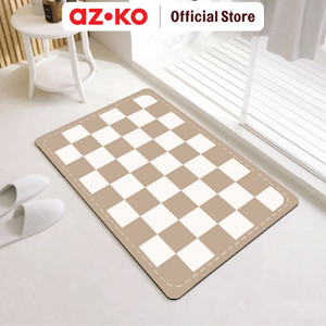 AZKO Forhom 60x40 Cm Keset Kamar Mandi Diatomite Soft Cube - Cokelat