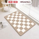 AZKO Forhom 60x40 Cm Keset Kamar Mandi Diatomite Soft Cube - Cokelat