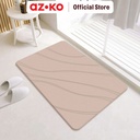 AZKO Forhom 60x39 Cm Keset Kamar Mandi Diatomite Hard Engraved - Pink