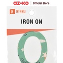 AZKO Ataru Patch Alphabet Q - Hijau