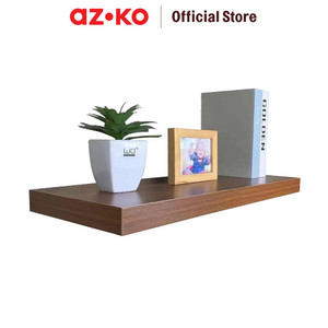 AZKO Stora 60 cm Rak Dinding Dekorasi - Cokelat Walnut