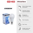 AZKO Krisbow Bohlam Led Smart Bluetooth 8.5 Watt Rgbcw