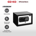 AZKO Krisbow 31x20x20 Cm Brankas Besi 1/3 Mm 20nek - Hitam/Putih