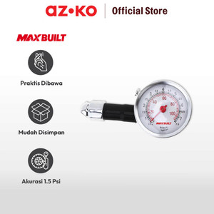 AZKO Maxbuilt Alat Ukur Manual Tekanan Ban - Hitam