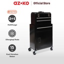 AZKO Tactix Kabinet Perkakas 2 In 1 - Hitam