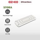 AZKO Stora 25x10x0.90 Cm Rak Kamar Mandi Diatomite - Putih