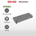 AZKO Stora 25x10x0.90 Cm Rak Kamar Mandi Diatomite - Abu-Abu