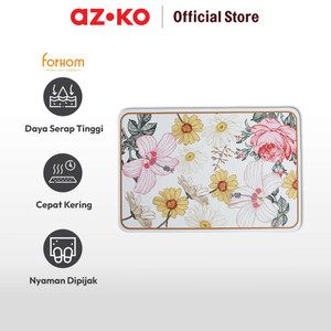 AZKO Forhom 60x40 Cm Keset Kamar Mandi Diatomite Soft Gardenia - Krem
