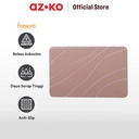 AZKO Forhom 60x39 Cm Keset Kamar Mandi Diatomite Hard Engraved - Pink