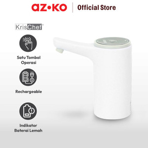 AZKO Krischef Pompa Air Galon Rechargeable - Putih