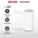 AZKO Krischef Pompa Air Galon Rechargeable - Putih