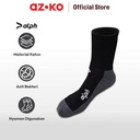 AZKO Alph Kaos Kaki Pria Premium Crew